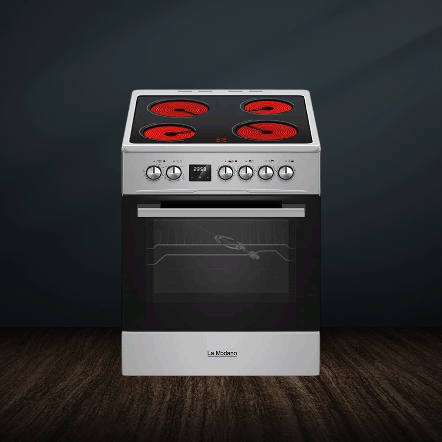 Ceramic Cooker Inox 60m 4 Ceramic Hobs