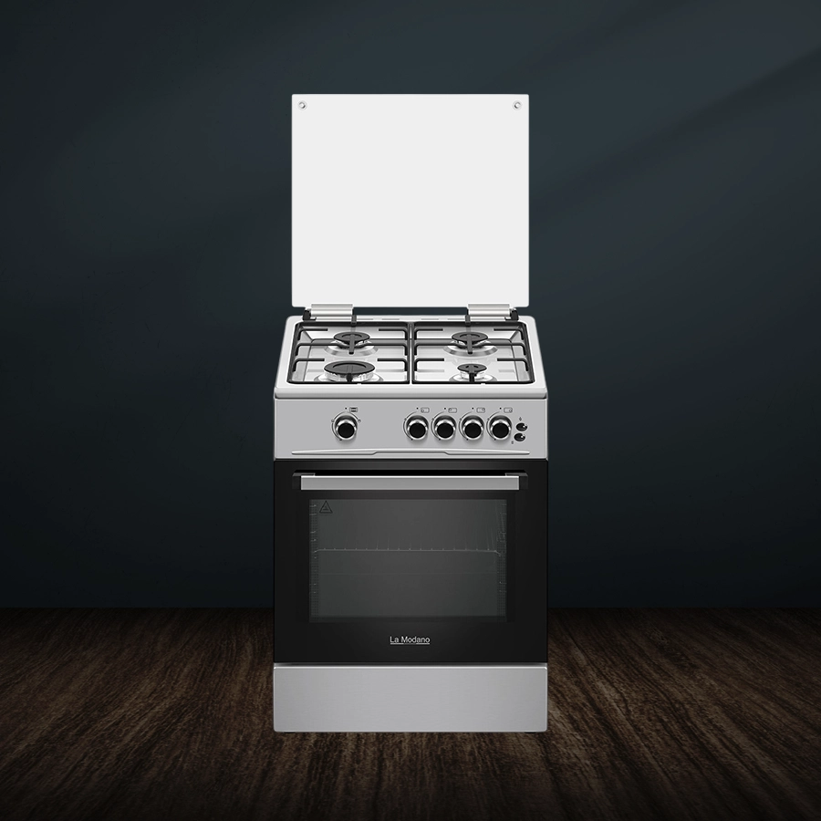 Gas Cooker INOX 60X60 CM 4 Gas Burners LMC6600