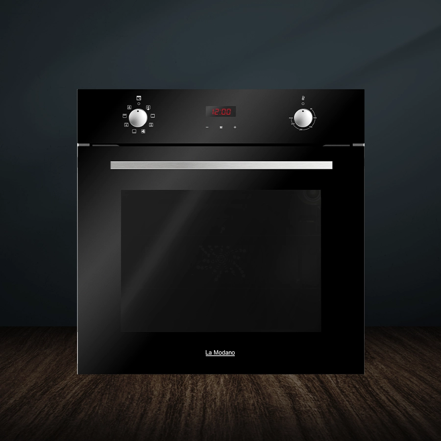 Electric Oven Black 60 CM Knob Control