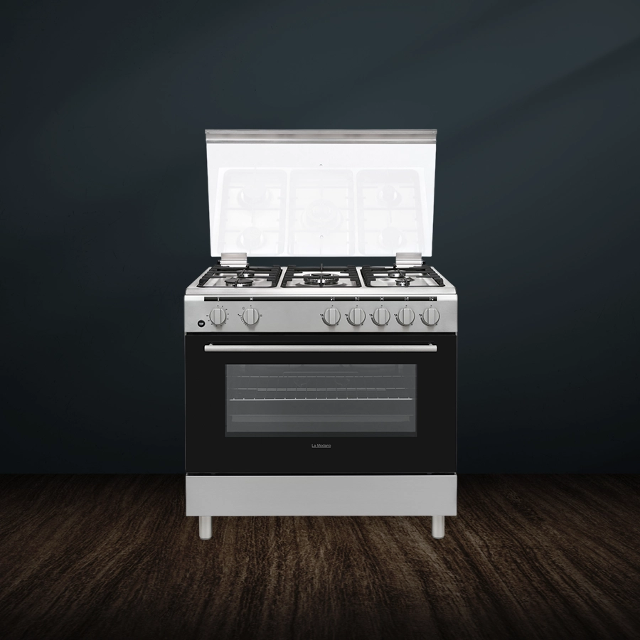 Gas Cooker INOX 90cm 5 Gas Burners LMC905GG